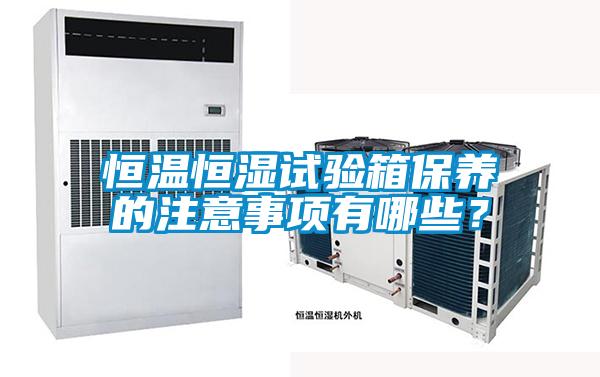 恒溫恒濕試驗(yàn)箱保養(yǎng)的注意事項(xiàng)有哪些？