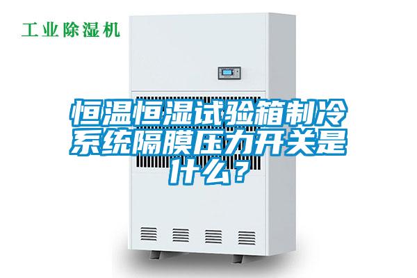 恒溫恒濕試驗箱制冷系統(tǒng)隔膜壓力開關(guān)是什么？