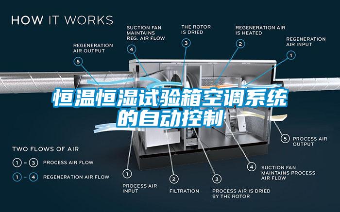 恒溫恒濕試驗箱空調(diào)系統(tǒng)的自動控制