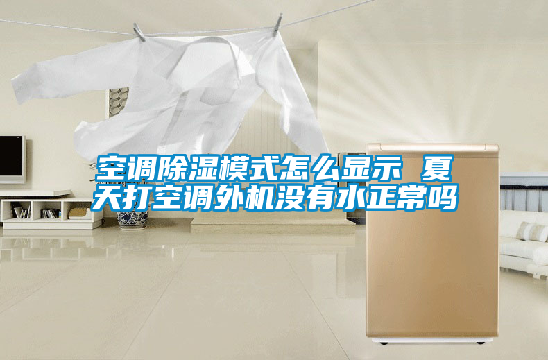 空調(diào)除濕模式怎么顯示 夏天打空調(diào)外機(jī)沒有水正常嗎