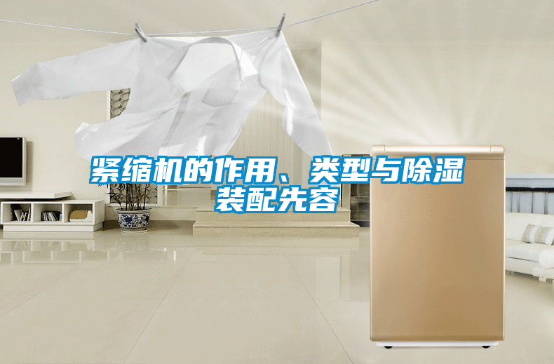 緊縮機的作用、類型與除濕裝配先容
