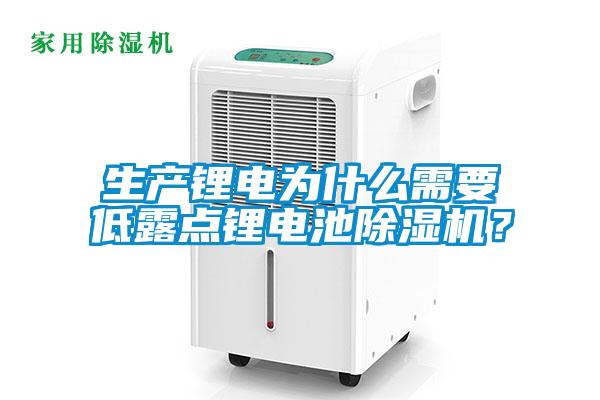 生產(chǎn)鋰電為什么需要低露點(diǎn)鋰電池除濕機(jī)？