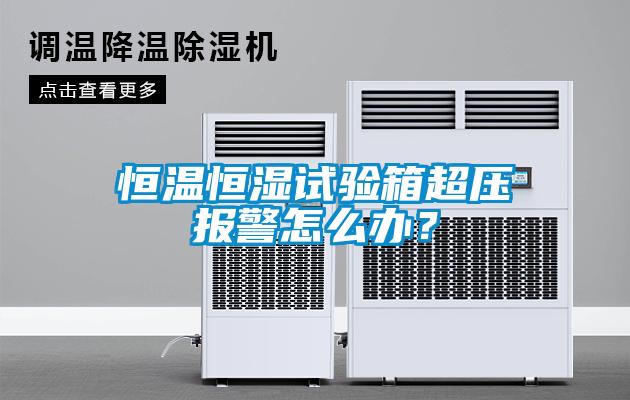 恒溫恒濕試驗(yàn)箱超壓報(bào)警怎么辦？