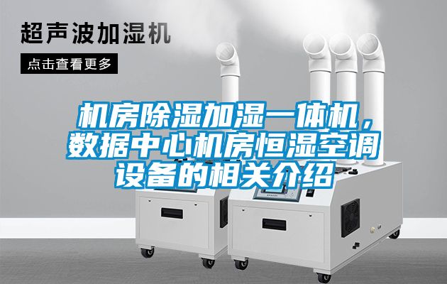 機房除濕加濕一體機，數(shù)據(jù)中心機房恒濕空調(diào)設(shè)備的相關(guān)介紹