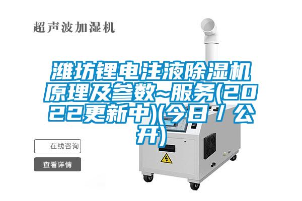 濰坊鋰電注液除濕機(jī)原理及參數(shù)~服務(wù)(2022更新中)(今日／公開(kāi))