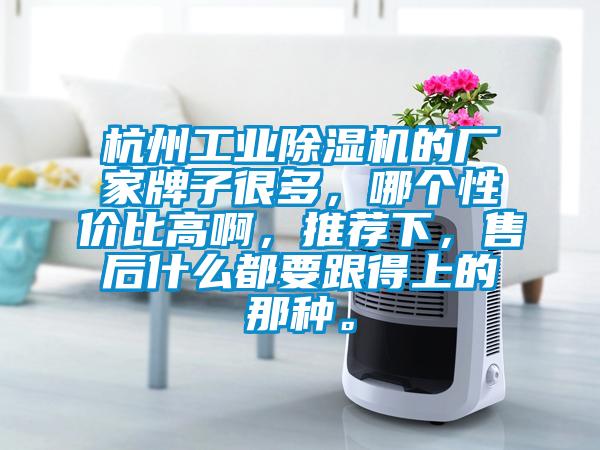 杭州工業(yè)除濕機(jī)的廠家牌子很多，哪個(gè)性價(jià)比高啊，推薦下，售后什么都要跟得上的那種。