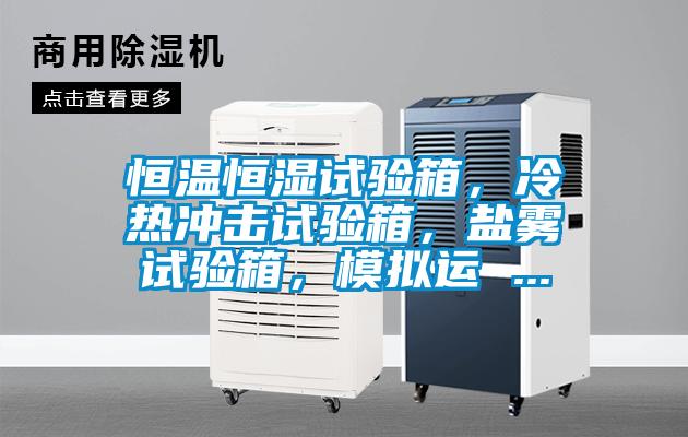 恒溫恒濕試驗箱，冷熱沖擊試驗箱，鹽霧試驗箱，模擬運 ...