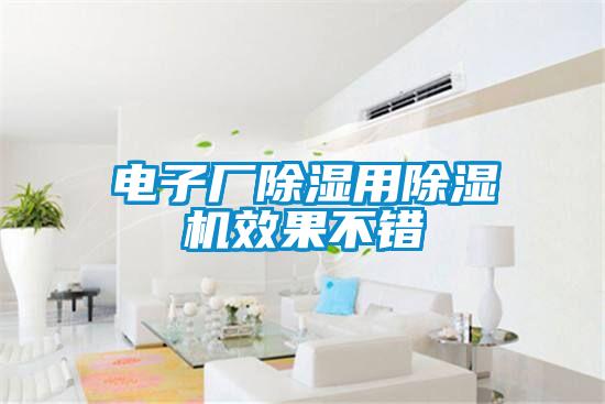 電子廠除濕用除濕機(jī)效果不錯