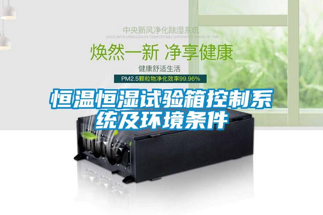 恒溫恒濕試驗箱控制系統(tǒng)及環(huán)境條件