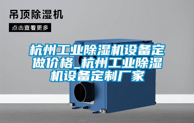 杭州工業(yè)除濕機設備定做價格_杭州工業(yè)除濕機設備定制廠家