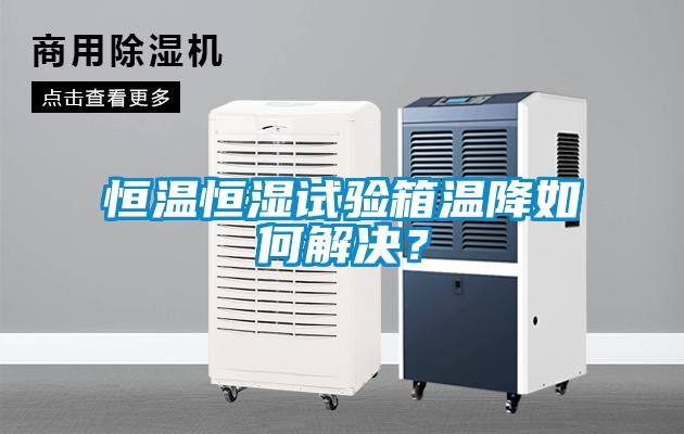 恒溫恒濕試驗(yàn)箱溫降如何解決？