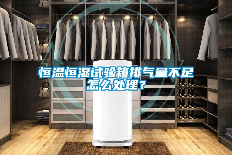 恒溫恒濕試驗箱排氣量不足怎么處理？