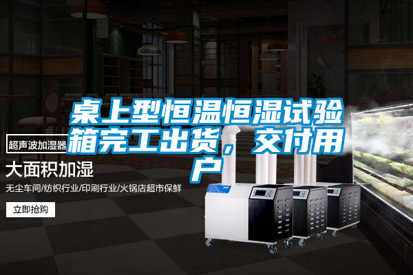 桌上型恒溫恒濕試驗箱完工出貨，交付用戶