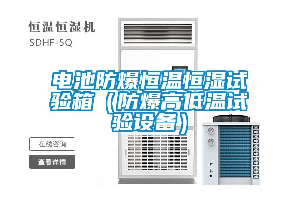 電池防爆恒溫恒濕試驗(yàn)箱（防爆高低溫試驗(yàn)設(shè)備）