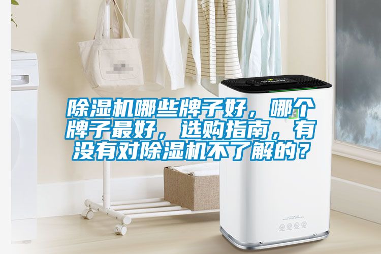 除濕機哪些牌子好，哪個牌子最好，選購指南，有沒有對除濕機不了解的？