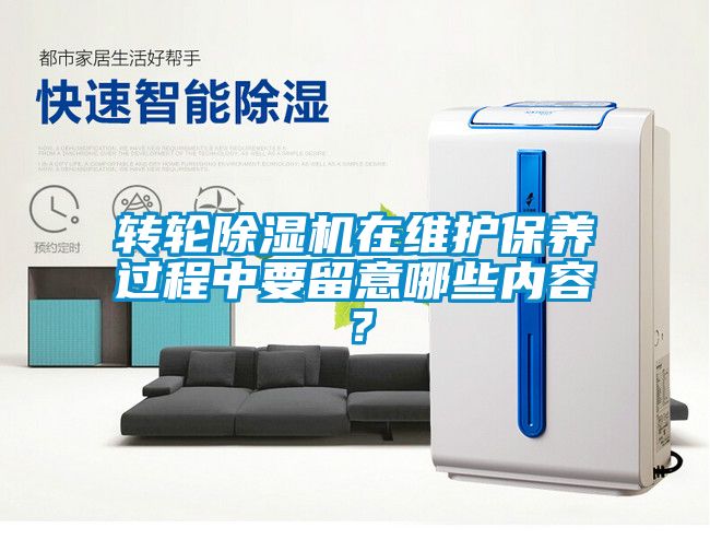 轉(zhuǎn)輪除濕機在維護保養(yǎng)過程中要留意哪些內(nèi)容？