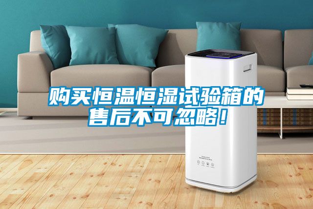 購買恒溫恒濕試驗(yàn)箱的售后不可忽略！