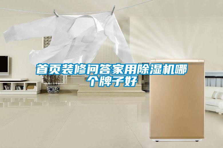 首頁裝修問答家用除濕機(jī)哪個(gè)牌子好