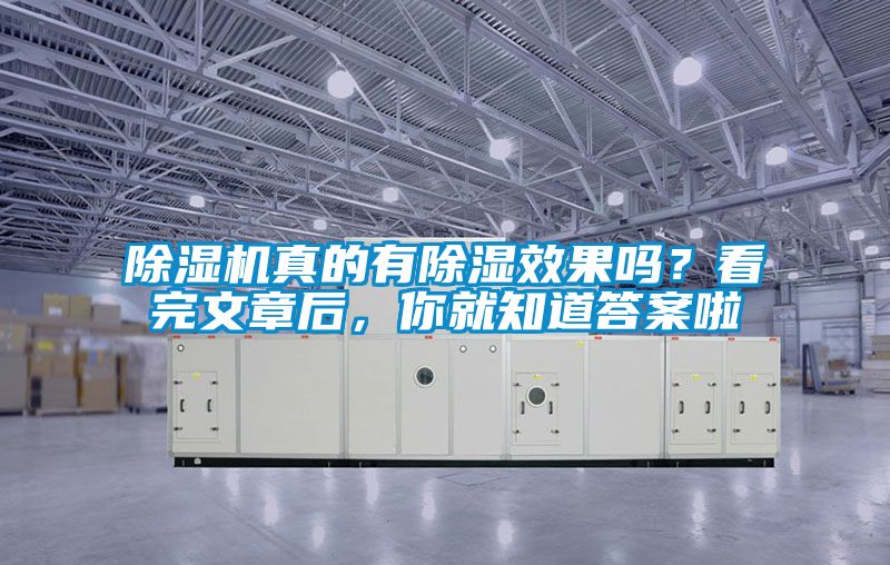 除濕機真的有除濕效果嗎？看完文章后，你就知道答案啦