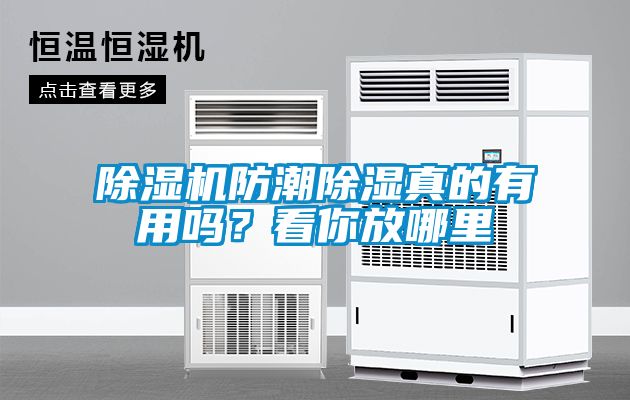 除濕機防潮除濕真的有用嗎？看你放哪里