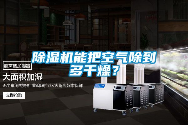 除濕機(jī)能把空氣除到多干燥？
